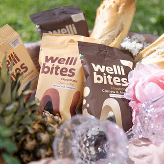 Croccantini di cioccolato vegan con prebiotici senza glutine Welli Bites