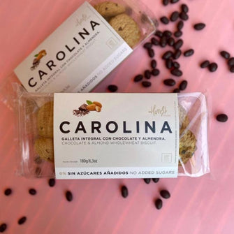 Biscotti integrali cioccolato e mandorle Carolina Honest