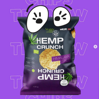 Chips con proteine di canapa biologiche