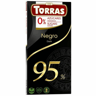 Cioccolato fondente 95% senza zuccheri aggiunti 
