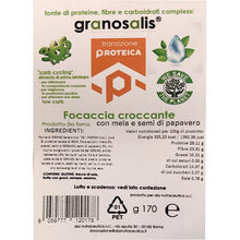 Focaccia Croccante con fibra di mela e semi di papavero - Granosalis