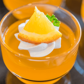 Gelatina all'arancia senza zucchero