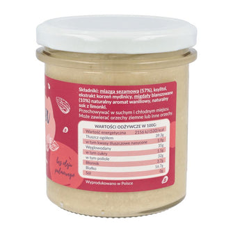 Halva di mandorle senza zuccheri aggiunti valori nutrizionali - Krukam