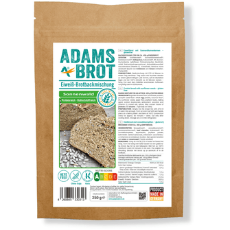 Miscela per pane low carb senza glutine ai semi di girasole Adams Brot
