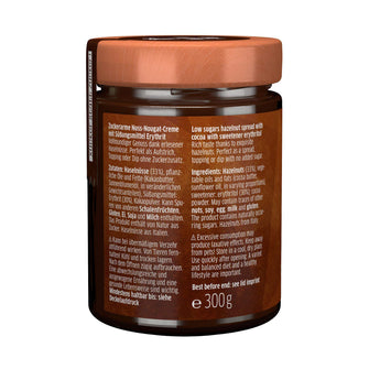 Ingredienti crema spalmabile nocciole con eritritolo