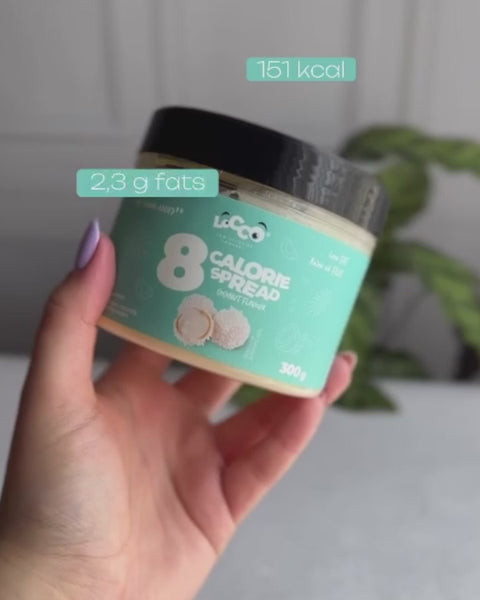 8 calorie Cream Coconut Flavor low carb LOCCO