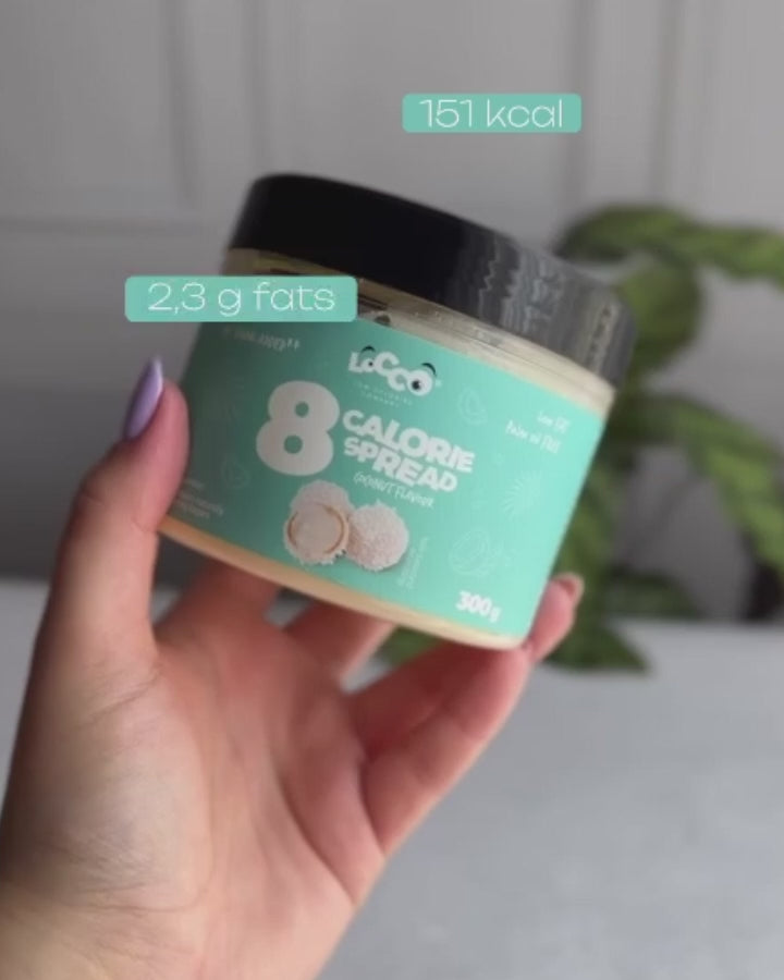 8 calorie Cream Coconut Flavor low carb LOCCO