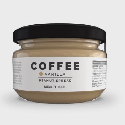 Crema di arachidi caffe vaniglia video barattolo MIss Ti