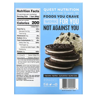 Valori nutrizionali barretta quest cookies and cream 
