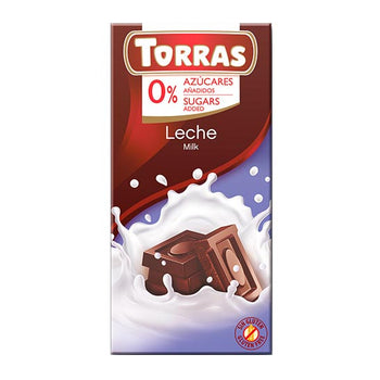 Cioccolato al latte senza zucchero aggiunto Torras