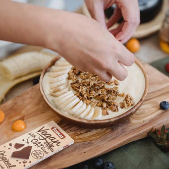 Cioccolato vegano con avena zucchero aggiunto e senza glutine Torras