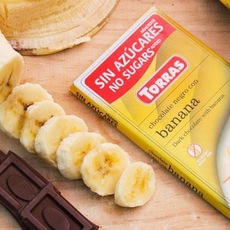 Cioccolato fondente banana senza zucchero aggiunto e senza zucchero Torras