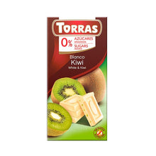 Cioccolato bianco kiwi senza zucchero aggiunto Torras