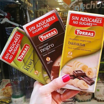Cioccolato fondente banana senza zucchero aggiunto light Torras