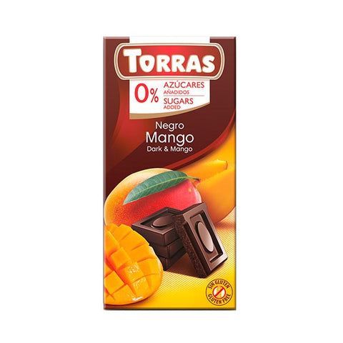 Cioccolato fondente mango senza zucchero aggiunto Torras