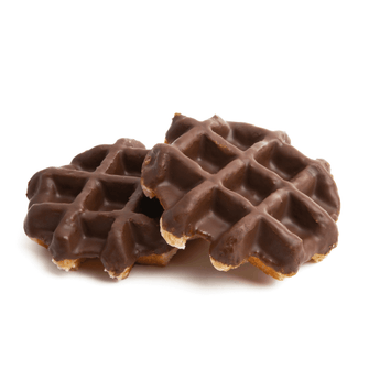 Waffles senza zucchero glassati al cioccolato 