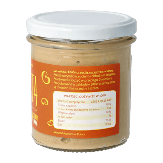 Burro di anacardi crunchy artigianale valori nutrizionali - Krukam