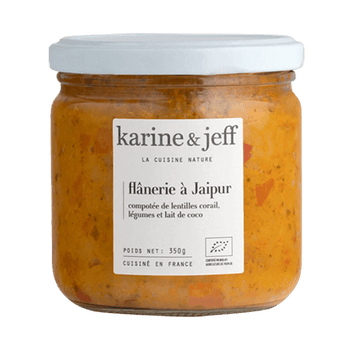 Composta di lenticchie verdure e latte di cocco bio - Karine & Jeff