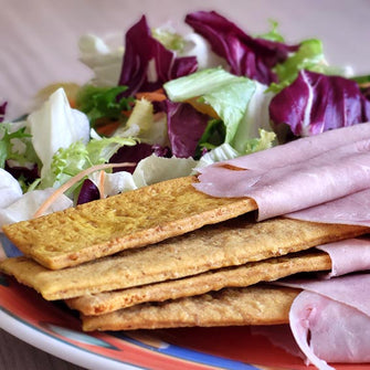 Focaccia Proteica Croccante alla Curcuma keto- Ri.Ma Benessere