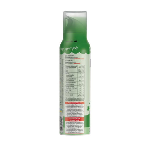 Olio di Avocado spray per Poke 100ml valori nutrizionali e ingredienti- Sprayleggero