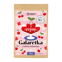 Gelatina vegan alla ciliegia senza zucchero - Krukam