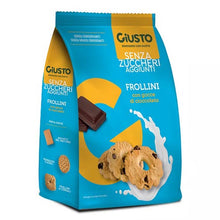 Giusto frollìni con gocce di cioccolato senza zuccheri aggiunti
