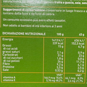 Giusto Margherite tortini di mandorle e carote senza zucchero valori nutrizionali