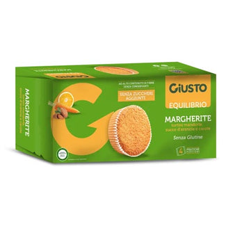 Giusto Margherite tortini di mandorle e carote senza zuccheri aggiunti
