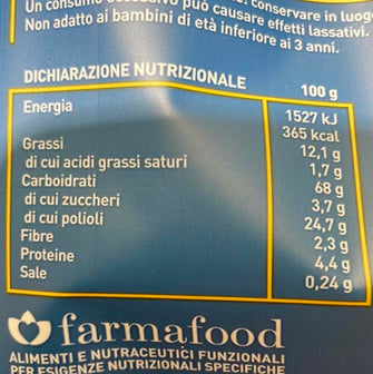 Giusto Diabel Biscottini ai frutti rossi senza zuccheri valori nutrizionali