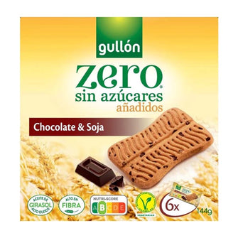 Biscotti con gocce dì cioccolato e soia senza zucchero Gullon
