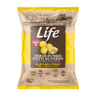 Snack di mais al formaggio - LifeSnack