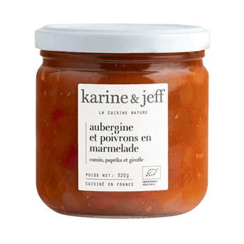Composta di melanzane e peperoni bio - Karine & Jeff