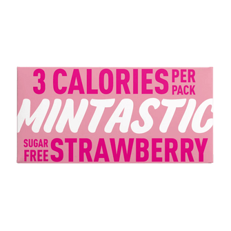 Mentine alla fragola dolcificate con eritritolo - Mintastic