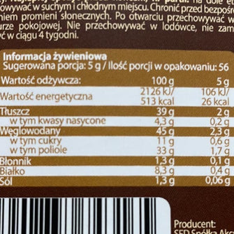 Nutlove White Peanut Choco valori nutrizionali - All Nutrition