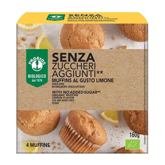 Muffin Zero al limone senza zuccheri aggiunti - Probios