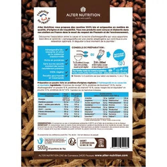 Bio Ashwagandha Cacao Relax proteine vegane valori nutrizionali- Alter Nutrition