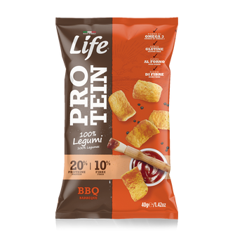 Snack proteico di legumi gusto BBQ - LifeSnack
