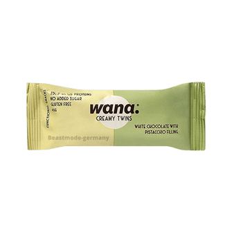 Wana Creamy Twins al cioccolato bianco con ripieno al pistacchio