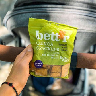 Crackers di quinoa senza glutine pomodoro basilico - Bett’r