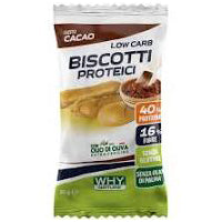 Biscotti proteici al cacao low carb Why Nature 