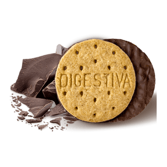 Biscotti digestive senza zucchero con cioccolato 