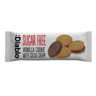 Biscotti alla vaniglia farciti al cacao senza zucchero