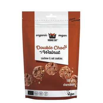 Biscotti vegan senza glutine noci e cioccolato Kookie cat