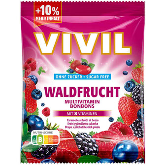 Caramelle con vitamine ai frutti di bosco senza zucchero