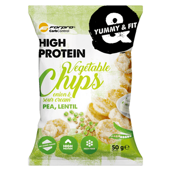 Chips proteiche vegetali cipolla e panna acida 