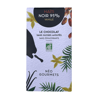 Cioccolato fondente 95% con vaniglia bio - Néo Gourmets