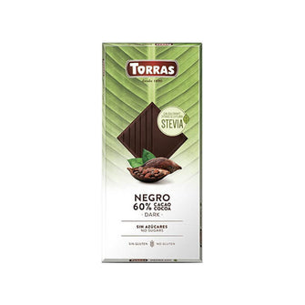 Cioccolato fondente dolcificato con eritritolo e stevia 