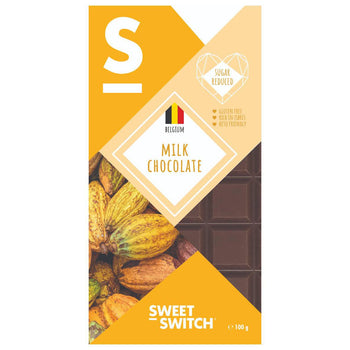 Cioccolato al latte belga senza zucchero - Sweet Switch