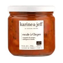 Composta di pomodori melanzane e basilico bio - Karine & Jeff