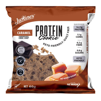Keto Caramel Dark Choc Chip Protein Cookie Justine's